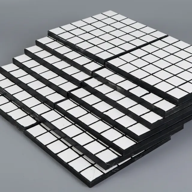 95% Ceramic Rubber Steel Composite Wear Plate with Bolts